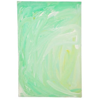 Green Moment (P0296) Original Contemporary Painting by Tre'von Silva For Sale