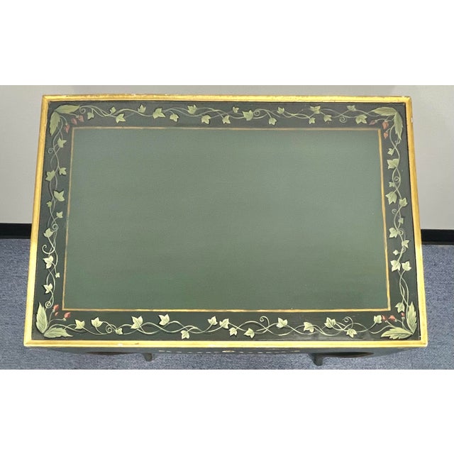 Louis XV Style Paint Decorated Accent Table With Drawer For Sale - Image 4 of 10