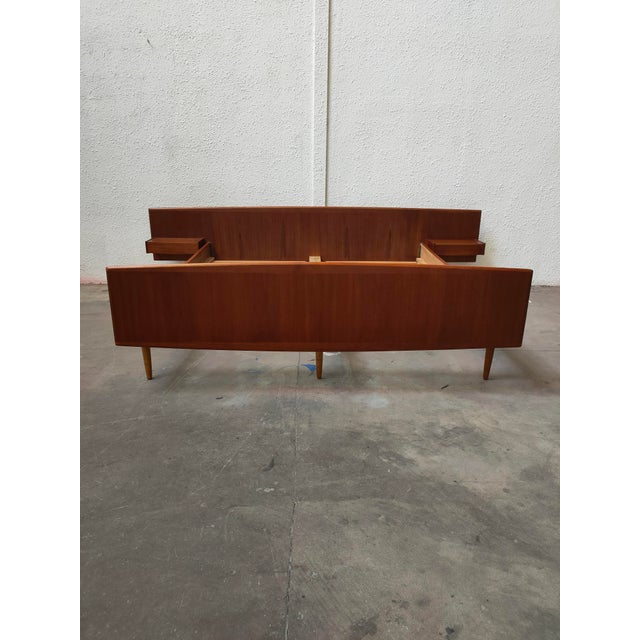 Brown Mid-Century Modern Swedish Teak Bed, 1970 For Sale - Image 8 of 13