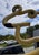 1990s Monumental Signed Barrett DeBusk “Walking Bod “ Steel Sculpture - 90” High For Sale - Image 9 of 12