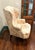 Henredon Henredon Peach Floral Wingback Chair For Sale - Image 4 of 6