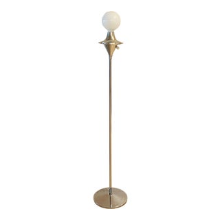 1960s Leviron Modern Chrome Floor Lamp For Sale