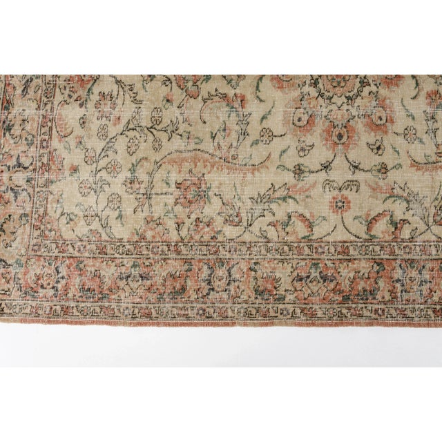 Turkish Anatolia Vintage Floral Rug For Sale - Image 9 of 9