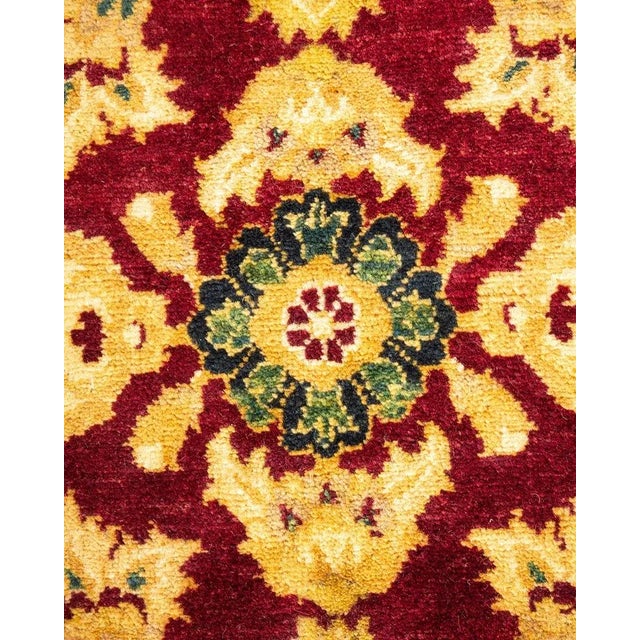 Traditional Mogul, One-of-a-Kind Hand-Knotted Area Rug in Red, 6' 1" x 9' 4" For Sale - Image 3 of 8
