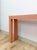 Paper Vintage Salmon Laminate Narrow Console Sofa Table Postmodern Retro Slim For Sale - Image 7 of 12