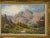 Sheep by the River in the Mountains of the Lake District of England - an Original Oil on Canvas by 20th Century Modern...