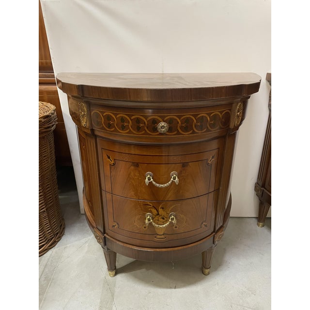 Louis Philippe XVI Triptych Dresser and Bedside Tables, Set of 3 For Sale - Image 11 of 17