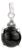 Sterling Silver Black Star Drop Pendant With Zircons For Sale