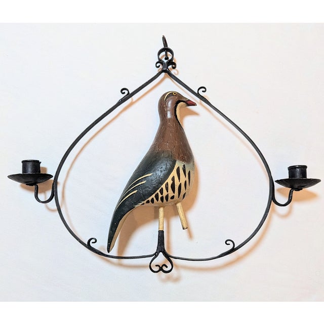 Antique 19th Century French Shop Sign With Painted Metal Partridge For Sale - Image 4 of 18