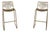 Pair of Modern Design Brass Wire Bar Stools For Sale