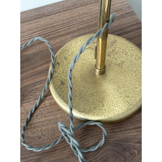 Telescopic Desk Lamp in Brass from Holtkötter, Germany, 1980 For Sale - Image 11 of 12