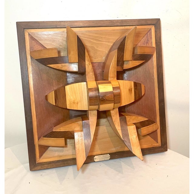 Up for sale is a large original handmade wall sculpture made by Alex Sterin. I't sculpted by hand out of many different...