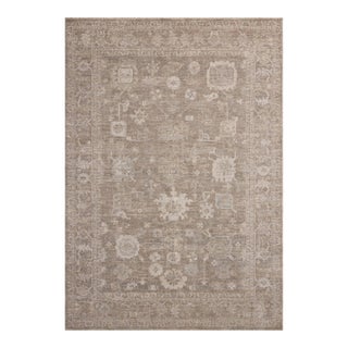 Chris Loves Julia x Loloi Louisa Taupe / Ivory 2'-3" x 3'-10" Accent Rug For Sale