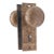 Antique Vernacular Bronze Passage Door Knob Set For Sale