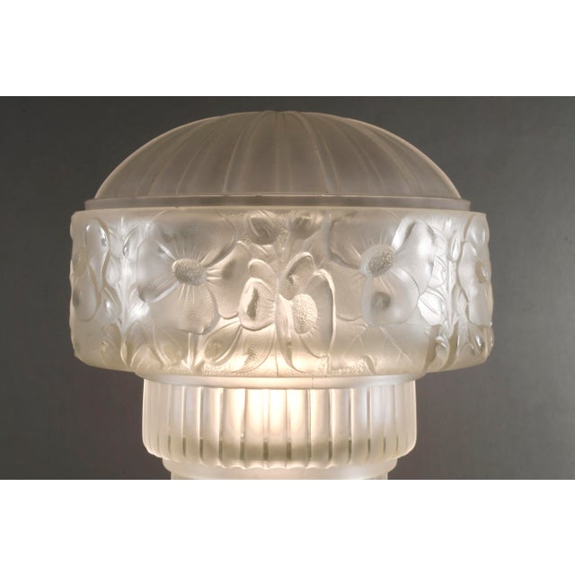French Art Deco Table Lamp by Georges Leleu - Hanots 1925 France For Sale - Image 6 of 18