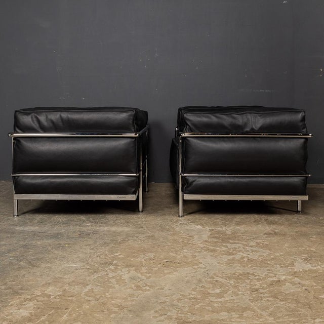 Set of Large Model Chairs by Le Corbusier for Cassina, 2000 For Sale - Image 4 of 14