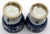 Blue Early 19th Century Chinese Export Blue Canton Pair of Egg Cups For Sale - Image 8 of 9