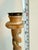 Spanish Vintage Barley Twist White Oak Wood/Brass Candle Holder Made in Spain 20” Tall For Sale - Image 3 of 10