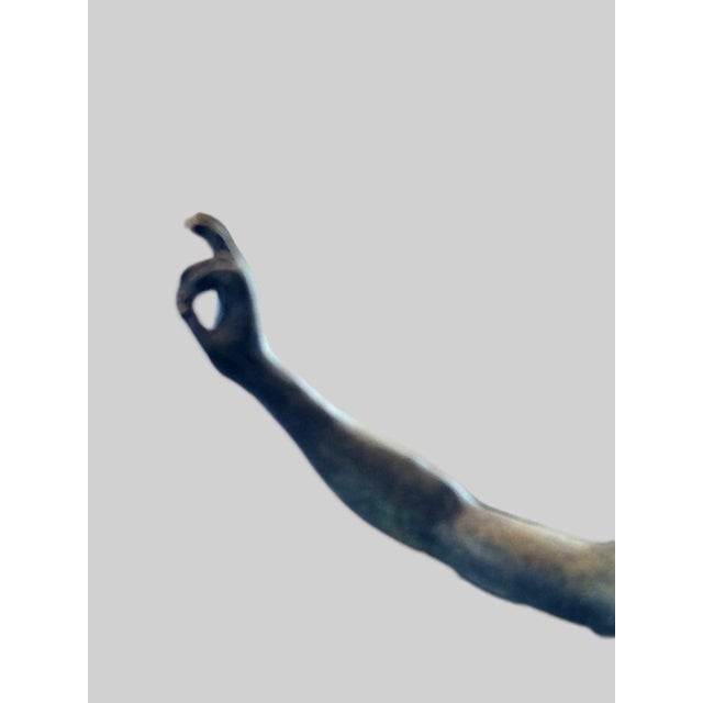 Grand Tour Grand Tour Style Bronze Nude Male Figure in Contrapposto For Sale - Image 3 of 6