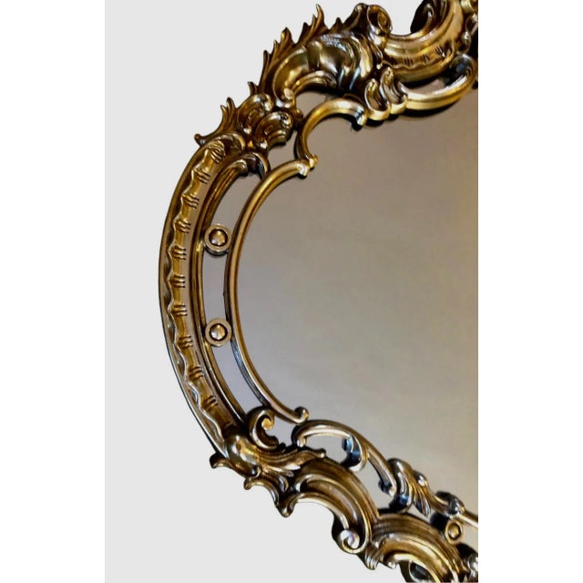 Bassett Vintage Ornate Hollywood Regency Gilt Composite Oversized Mirror by Basset For Sale - Image 4 of 11