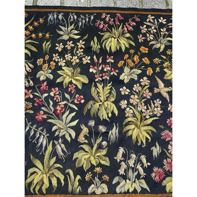 Vintage French Handwoven Aubusson Tapestry, 1920s For Sale - Image 4 of 18