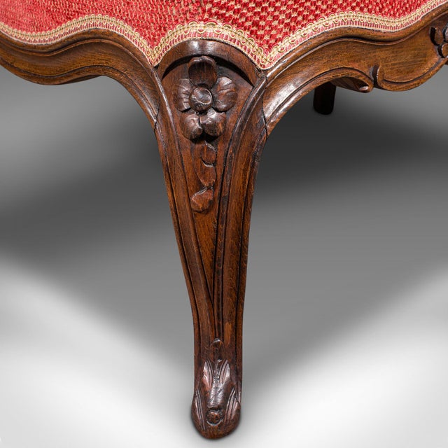 1850's Large Antique Fireside Stool For Sale - Image 9 of 9