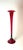 Art Glass Murano Ruby Red Floor Vase, Italy, 1960s For Sale - Image 4 of 18