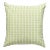 The House of Scalamandré Check Please Outdoor Pillow, Fern For Sale