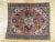 1890s Antique Persian Serapi Rust & Navy Hand Knotted Medallion Rug For Sale - Image 4 of 13