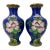 Vintage Cloisinne Vases, a Pair For Sale