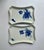 Two vintage Blue and White Royal Copenhagen "Blå blomst" Lattice edge Porcelain Platters. Featuring rounded rectangular...