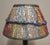 Table Lamp with Blue-Brown Marble Base and Handmade Fabric Shade, 1970s For Sale - Image 9 of 11