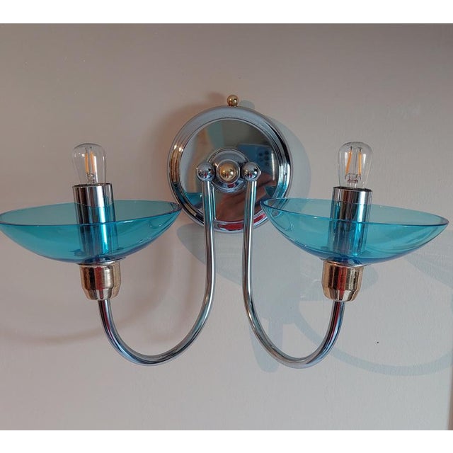 Mid-Century Modern Vintage Wall Lights from Fontana Arte, 1970s, Set of 2 For Sale - Image 3 of 10