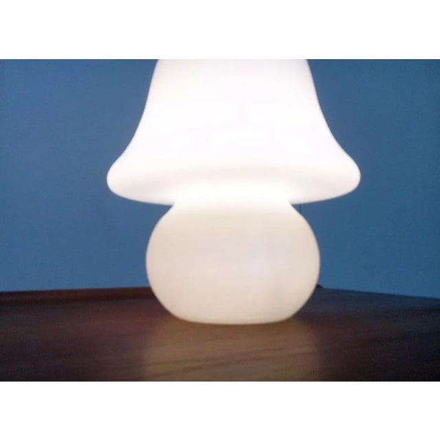 Glass Vintage German Mushroom Table Lamp from Hustadt Leuchten For Sale - Image 7 of 18