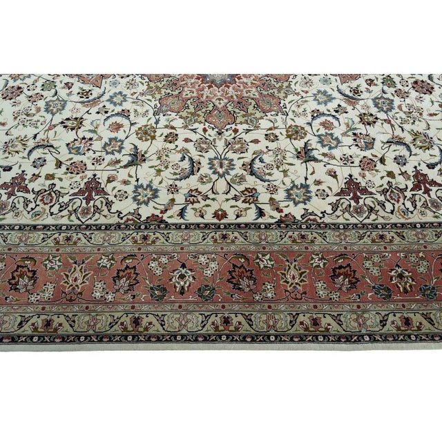 Textile Hand-Knotted Rug with Silk, 2010s For Sale - Image 7 of 12