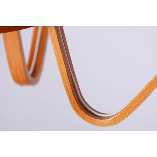 Mid-Century Chandelier in Beech and Glass by Dřevo Humpolec, Czech, 1960s For Sale - Image 4 of 12