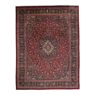 Vintage Persian Mashhad Rug, 16'09 X 22'02 For Sale