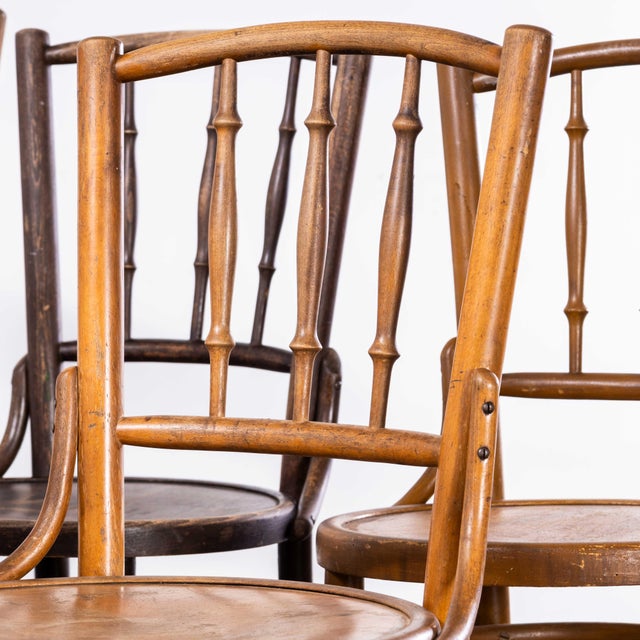 Mixed Bentwood Debrecen Spindle Back Dining Chair, 1940s For Sale - Image 10 of 18