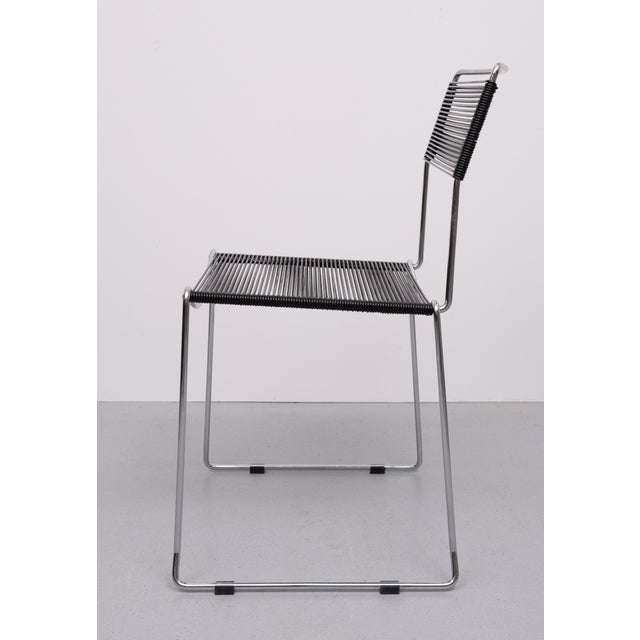 Black Vintage Italian Spaghetti Chairs by Giandomenico Belotti for Allias, 1980s, Set of 6 For Sale - Image 8 of 17