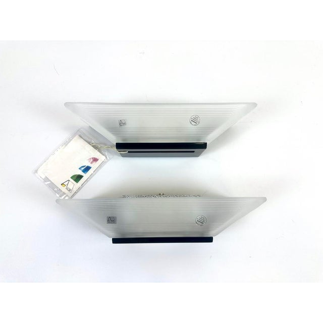 Murano Glass Wall Lamps from Alox, 1980s, Set of 2, in Flawless conditions. Designed 1980 to 1989 This piece has an...