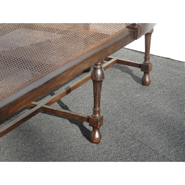 Unique Antique French Country Cane Chaise Lounge Chair ~ Day Bed For Sale - Image 10 of 18