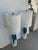 Mid Century Style White & Blue Drip Lamps - Pair. For Sale - Image 11 of 11