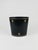 French Black and Gold Leather Wastepaper Basket, 1970s For Sale - Image 4 of 14