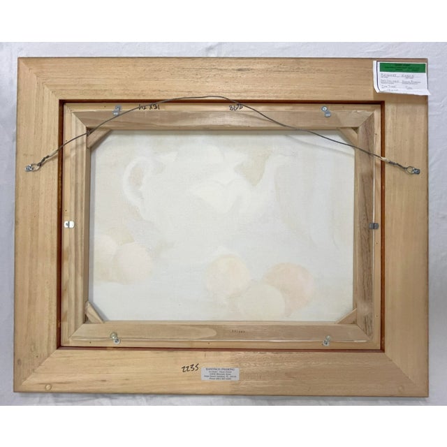 Signed Original Oil Painting by Karen Reinhart (American, 1938-2023) Titled 'Tea Time' For Sale - Image 12 of 12