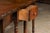 English 19th Century Oak Drop Leaf Table with Turned Legs and Two Drawers For Sale - Image 9 of 12