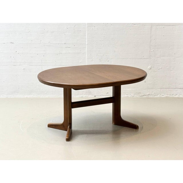 Extendable Oval Dining Table in Oak, 1970s For Sale - Image 6 of 17