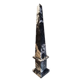 Large Obelisk in Black Marble of Aquitaine, Italy, 1960s For Sale
