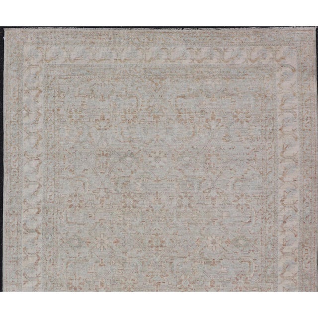 Traditional Keivan Woven Arts Tabriz Designed Rug All-Over 6'1 X 9'2 For Sale - Image 3 of 15