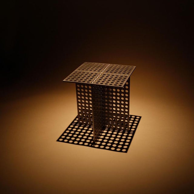 Contemporary Partial Presence Aluminium Side Table by Bureau of Entropy For Sale - Image 3 of 10