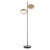 Black Anodic Brass Berlin 323 Floor Lamp with Glass by Christophe Pillet for Oluce For Sale - Image 8 of 8